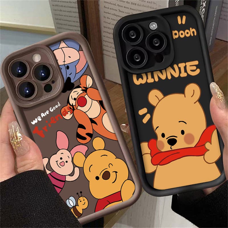 Para Xiaomi POCO C85 C75 C65 C67 F6 F5 X7 X6 X5 Pro 15T 5G 3D Dos Desenhos Animados Winnie Pooh Caso De Telefone Silicon