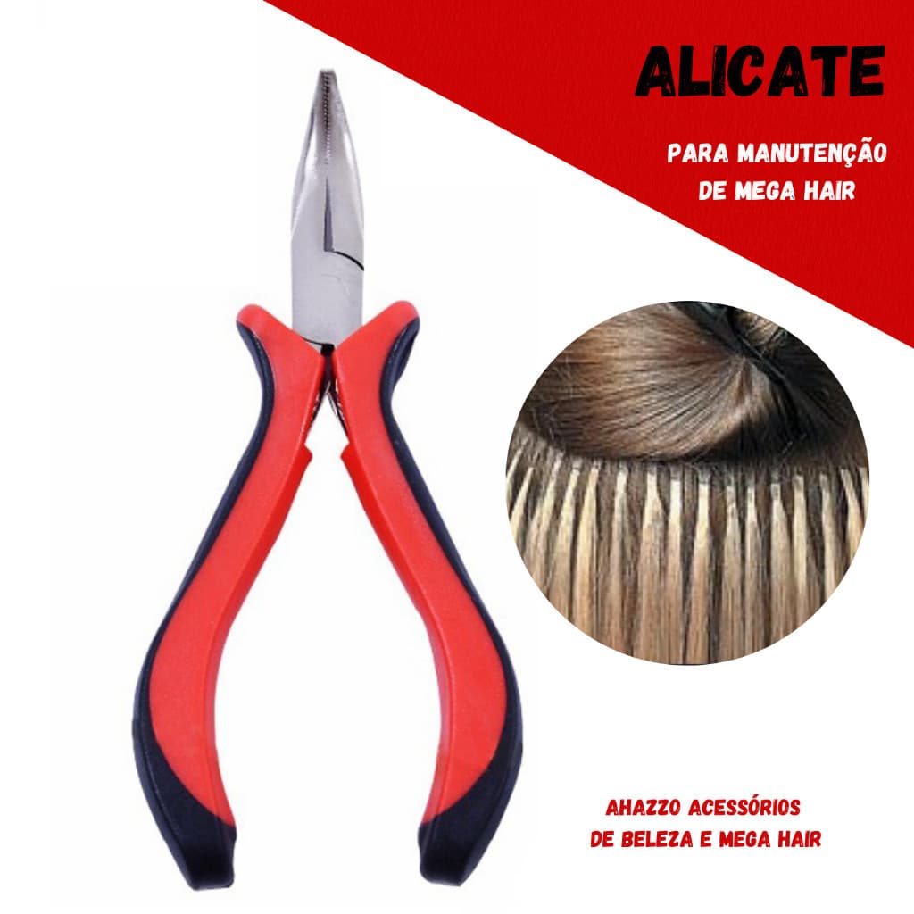 Alicate para Mega Hair e aplicação e remoção de Alongamento Capilar