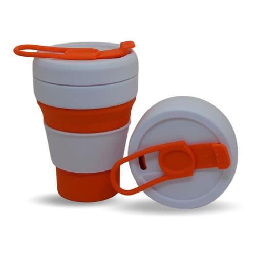 Copo Silicone Retrátil 355 ML Cozinha Reforçado Bpafree Portátil Reutilizável e Sustentável.