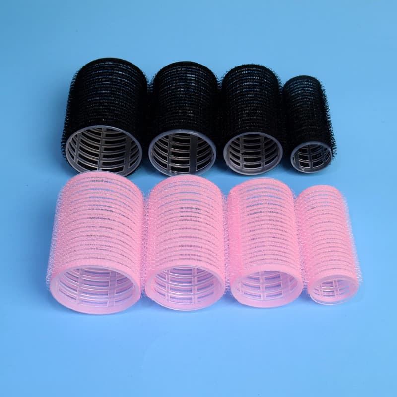 Kit 6 Bobs de Cabelo DIY Styling Tools com Velcro Modeladores 6.2x4cm + Prendedores