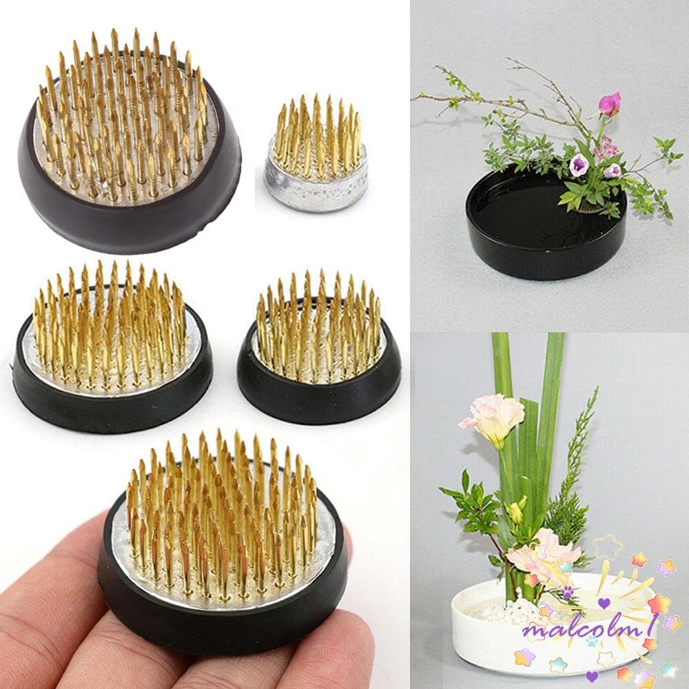 MALCOLM1 Ikebana Holder Floristry Floral Arranjo Spiky Kenzan Art Ferramenta Fixa