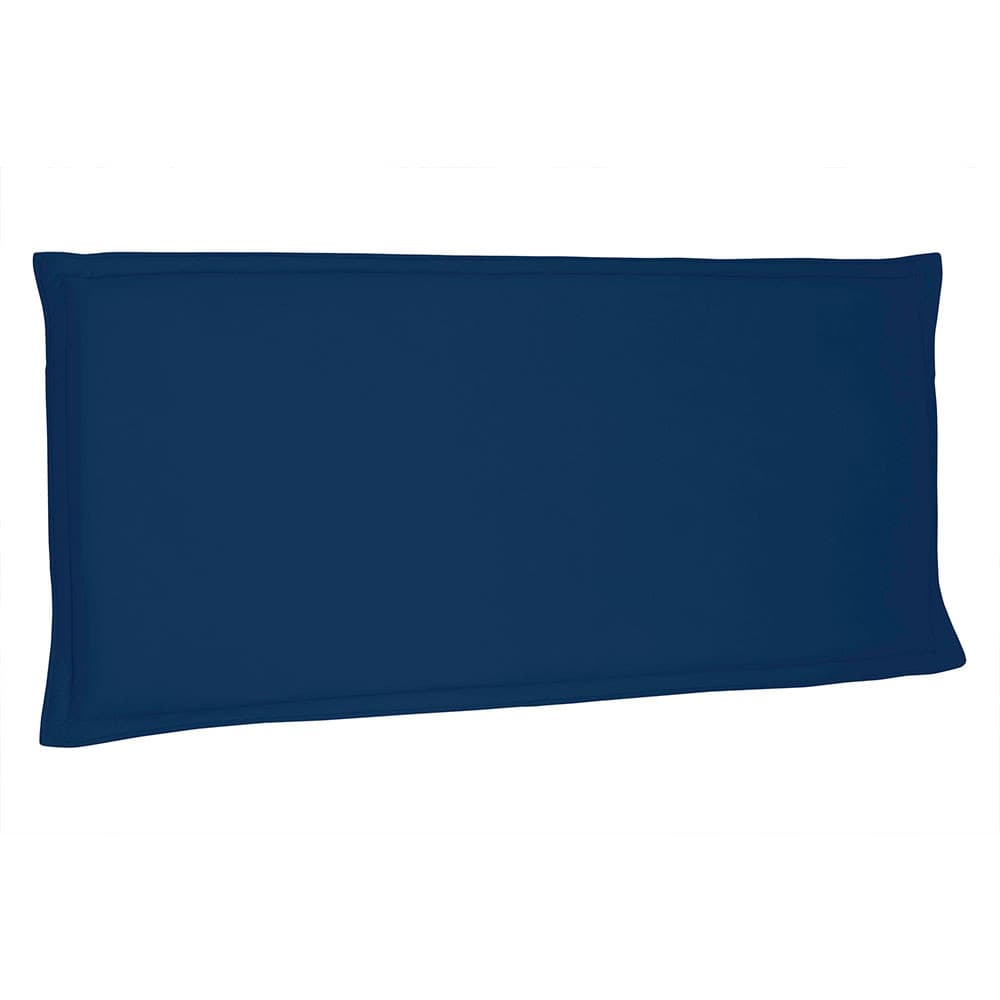Cabeceira Painel Solteiro 90 cm Veneza Suede Azul Marinho - Pallazio