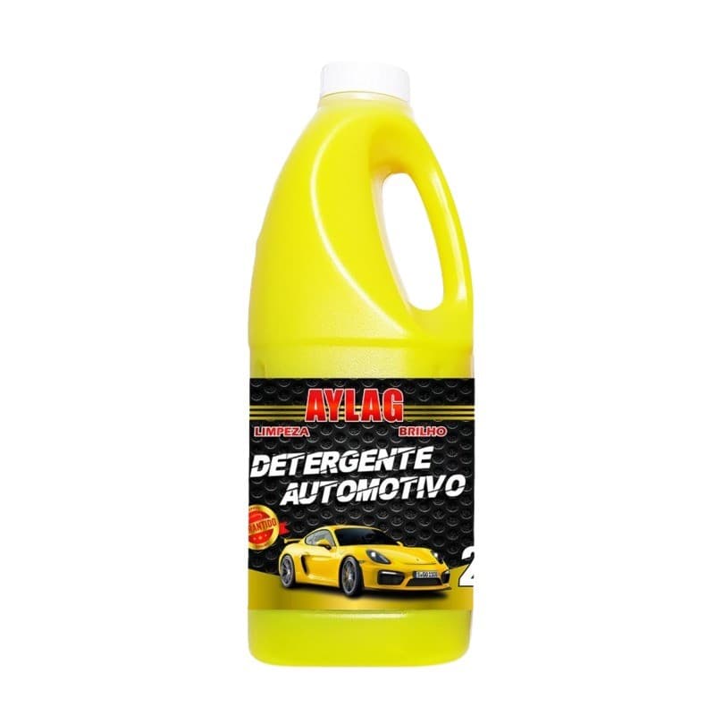 Detergente Automotivo 2L Com Cera - Shampoo Para Limpeza e Brilho de Veículos