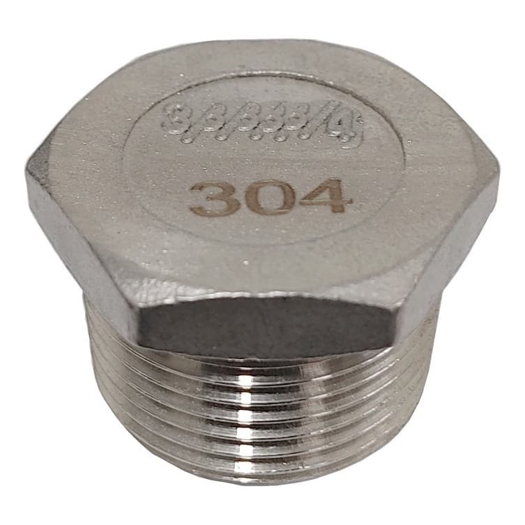 - Bujao Plug Macho Inox 304 150lbs Bsp - 1/2''