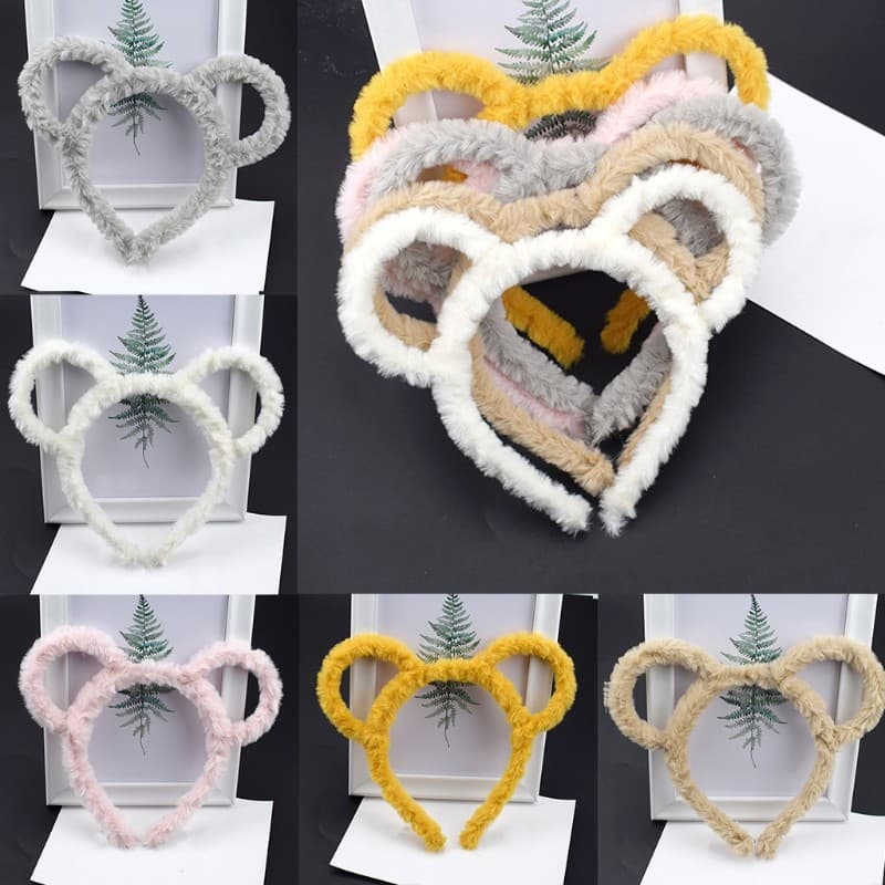 Halloween Urso Orelha Hairband Pelúcia Argola Cabelo Role Play Headbands Realista Para Meninas Maquiagem