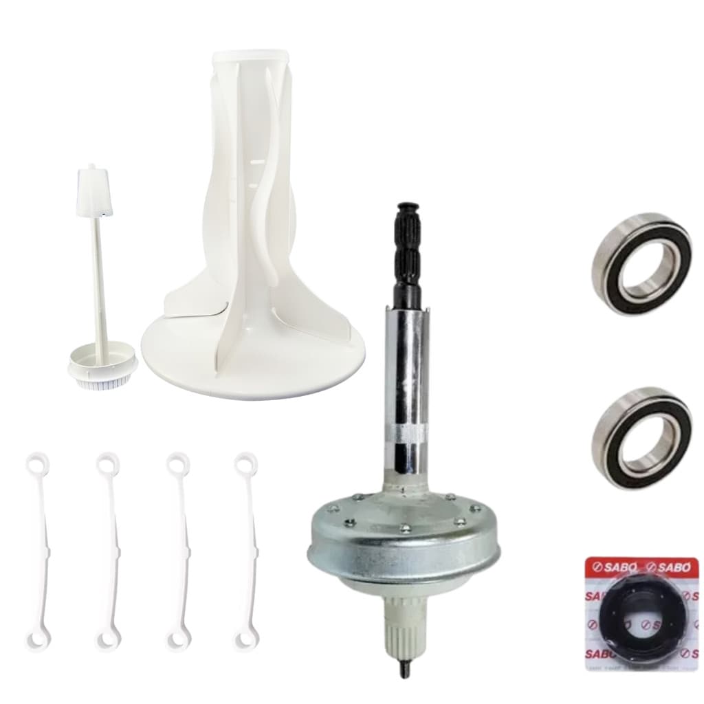 Kit Mecanismo Compativel Brastemp Co Agitador Eixo Longo Ative Bwk11 Bwg11 Cwc10 Cwx08 Novo Completo