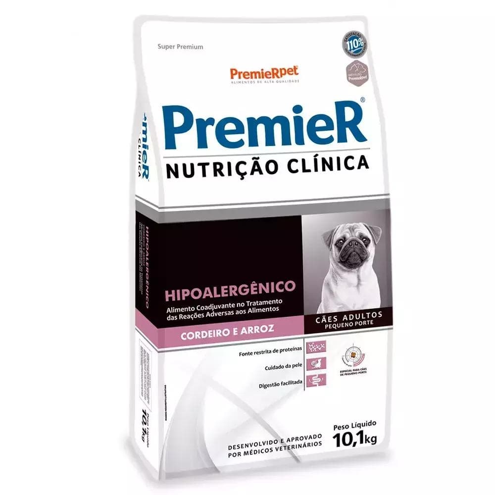 PREMIER NUTR CLIN CAES HIPO CORDEIRO PEQ PORTE 10,1 KG