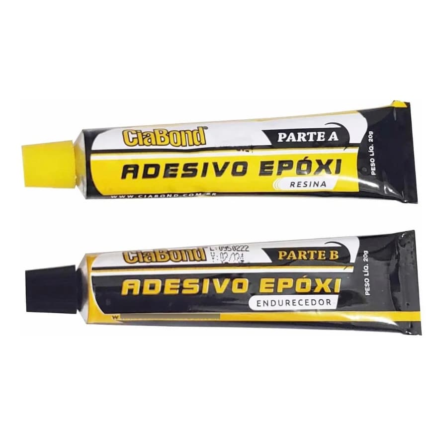 Cola Epóxi 20g Resina E Endurecedor 10 Minutos Ciabond