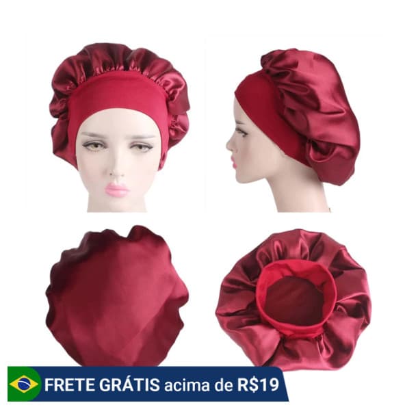 Touca de Cetim C/Faixa – Cores Sortidas