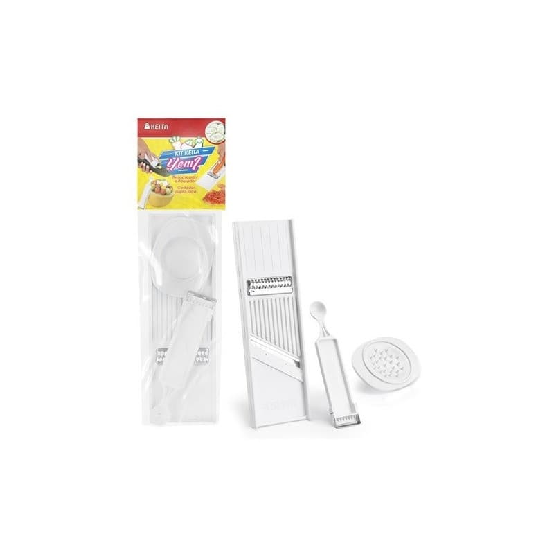 Kit 4x1 Descascador, Cortador, Ralador E Boleador Keita