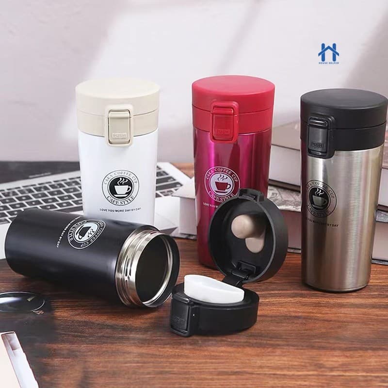 Copo Térmico em Aço Inox Garrafa Squeeze Térmica Quente e Frio para Chá e Café com Tampa