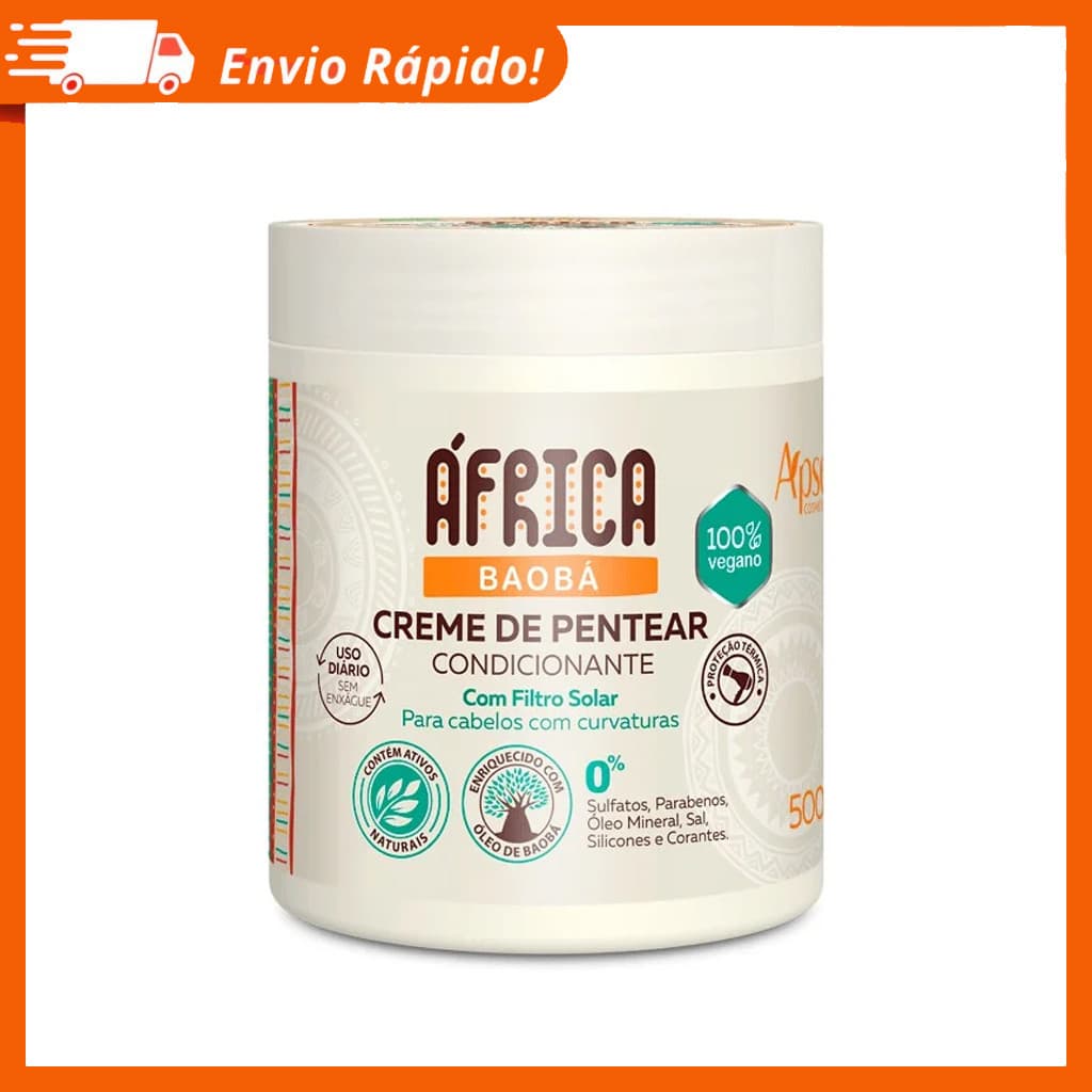 APSE Creme de Pentear África Baobá 500g - Ação Condicionante - Apice