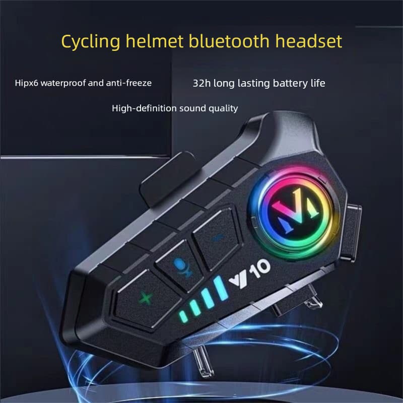 Fone de Ouvido moto Capacete Chamadas Mãos Livres Motocicleta Sem Fio Bluetooth 5.3 IPX6 á prova de água- envio rápido