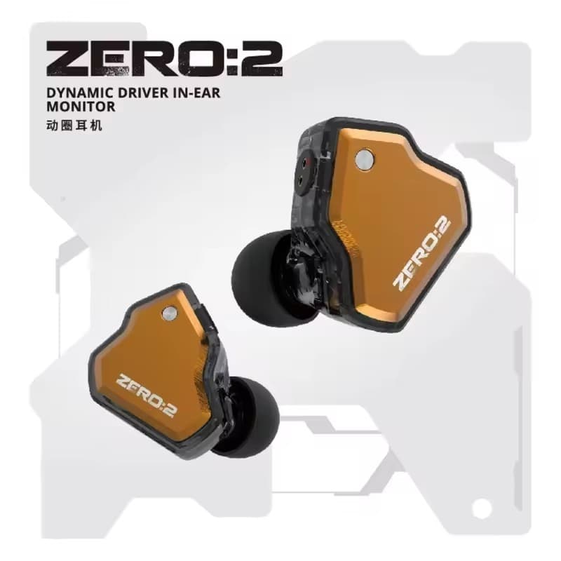 7Hz x Crinacle Zero 2 Fones De Ouvido Atualizados10mm Driver Dinâmico IEM Com Fio Para Jogos Cabo OFC Músico
