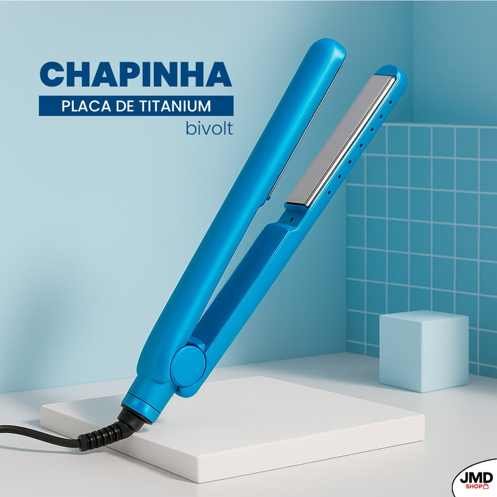 Prancha Nano Titanium de Uso Pessoal – Mais Brilho e Menos Frizz nos Fios