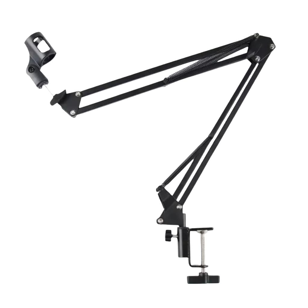 Pedestal de Mesa Ajustável Com Mola para Microfone Poadcast