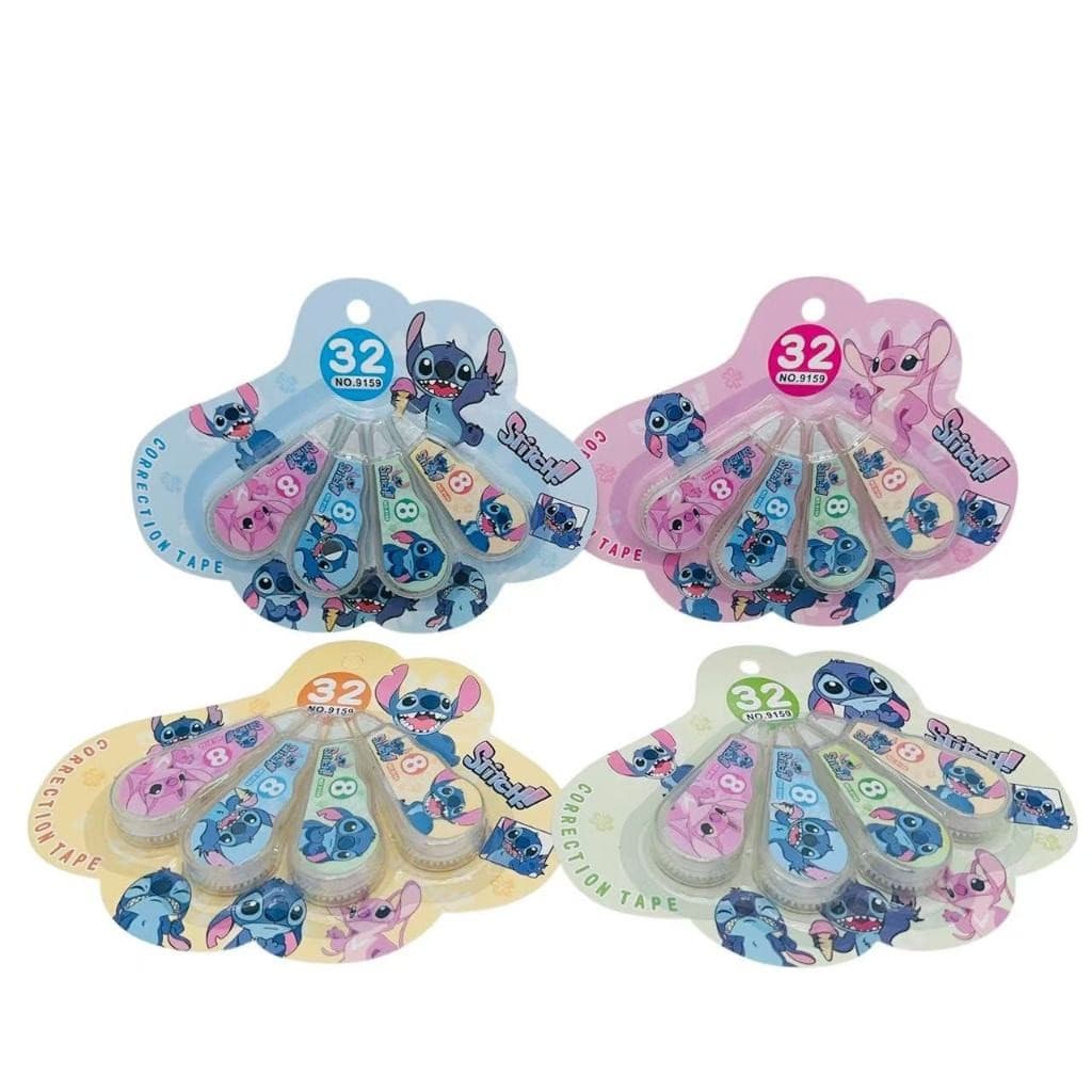Fita Corretiva Sanrio Mini De 4 Peças Grande Capacidade 32M Correção Suprimentos De Papelaria