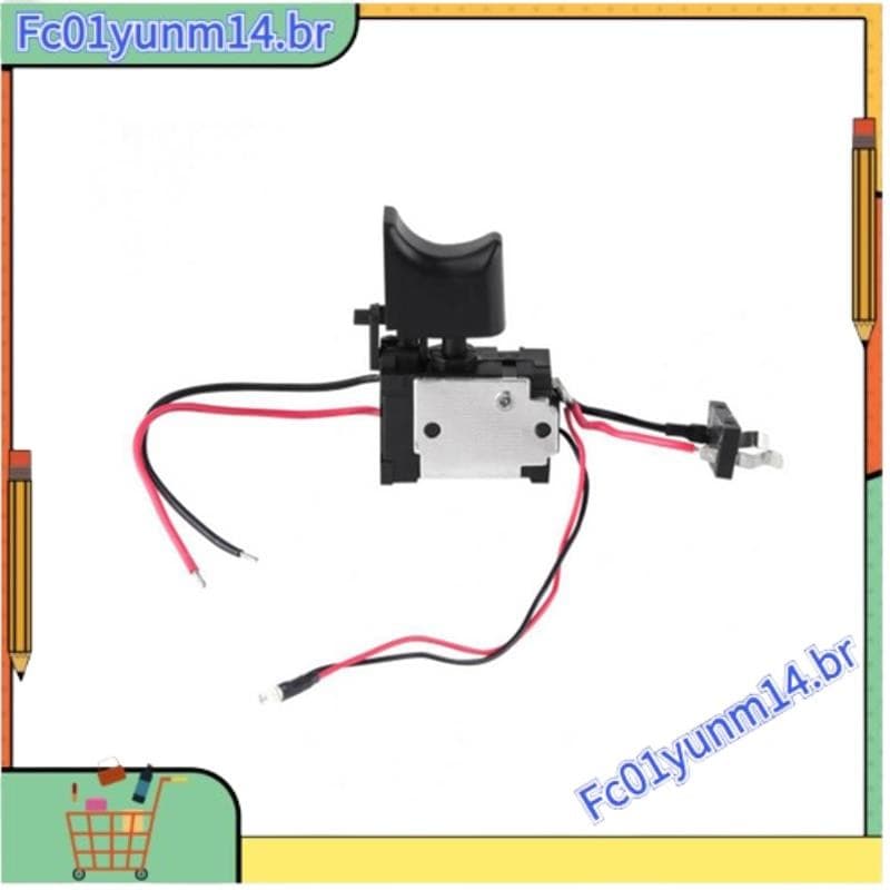 Interruptor De Furadeira Elétrica Sem Fio , Botão De Controle De Velocidade , Luz De Gatilho , Peças De Ferramentas Elét