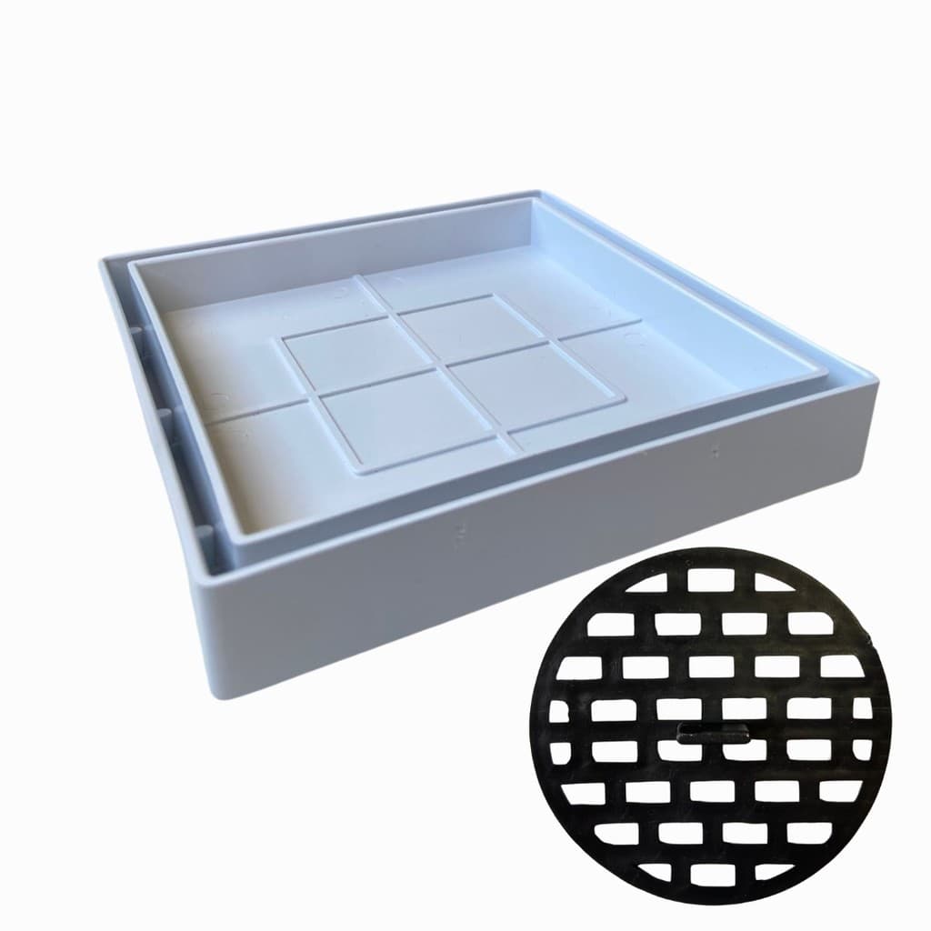 Kit 6 Ralos Oculto 13x13 Banheiro Anti Insetos Seca Piso