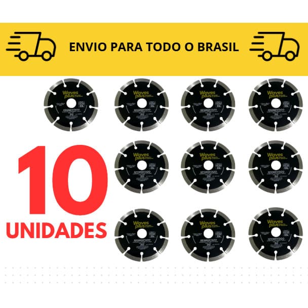 disco de corte segmentado Kit 3 a 10 unidades / Makita / serra marmore/ disco de corte diamantado