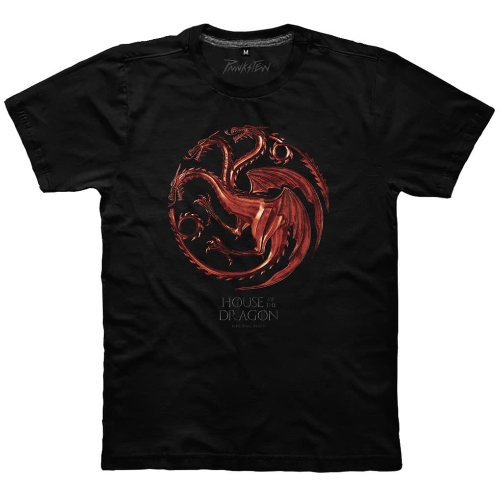 Camiseta Premium 100% Algodão GOT Game of Thrones House of the Dragon Streetwear Lançamento 2024 Envio Imediato Motors