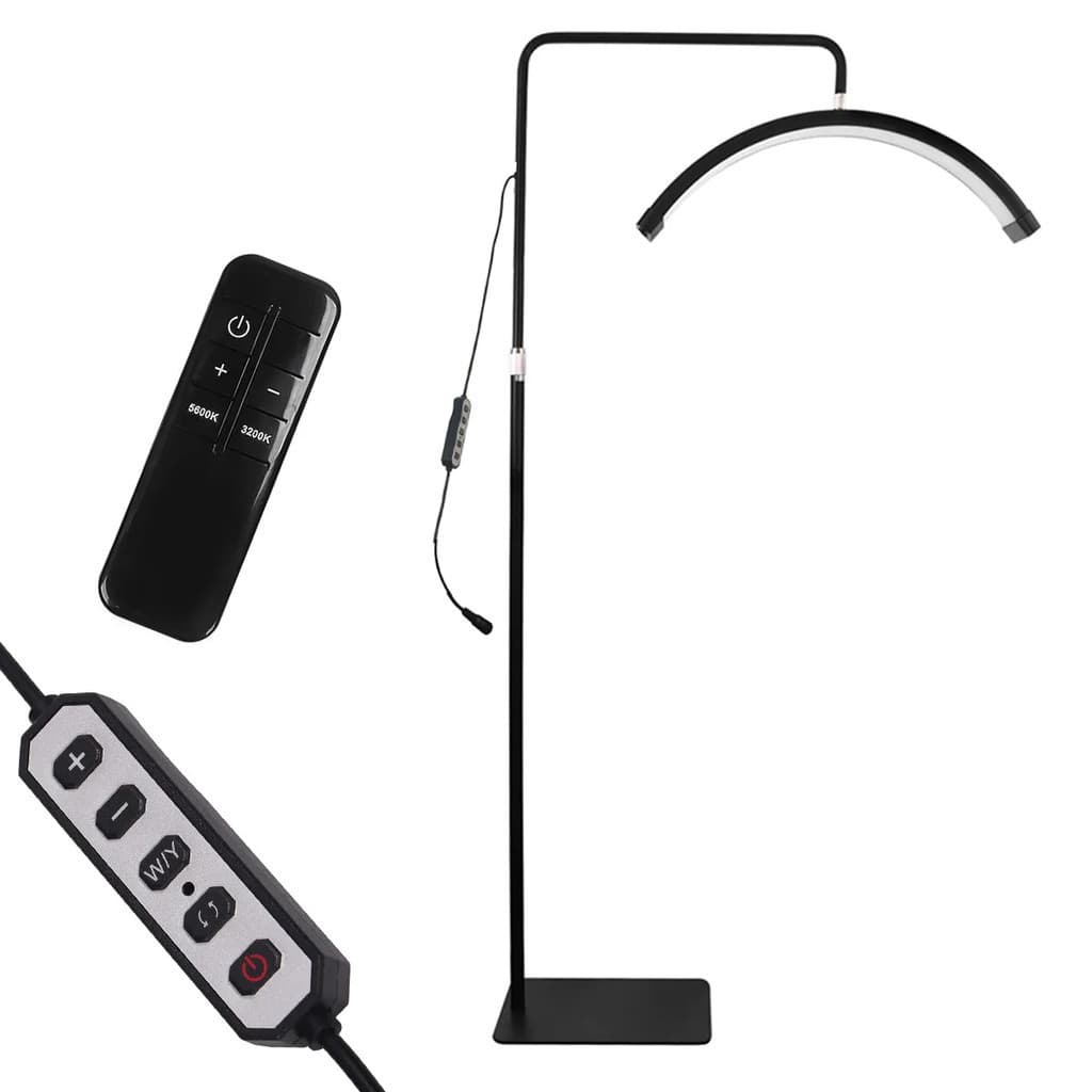 Ring Light Led Meia Lua 36W Arco Estético 60cm com Controle e Suporte Celular - HD-M6X