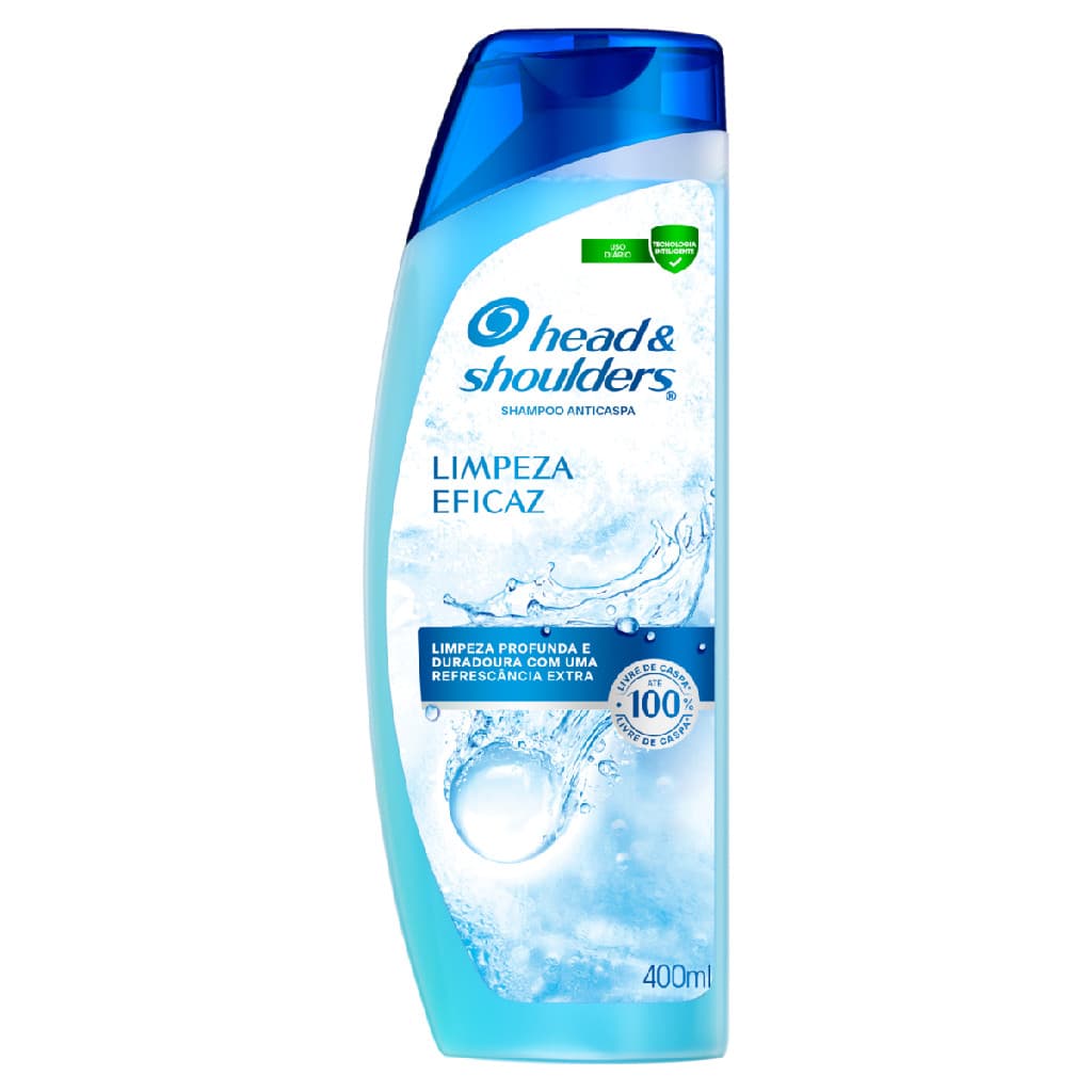 Shampoo Anticaspa Head & Shoulders Men 400ml Limpeza Eficaz