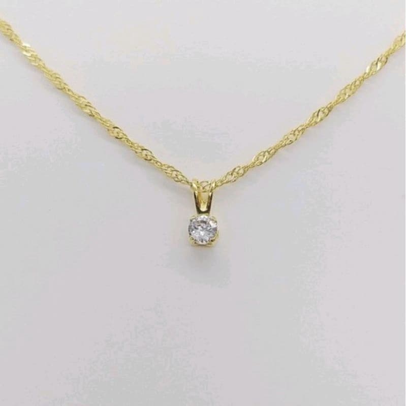 Corrente Ponto De Luz Banhado A Ouro 18k