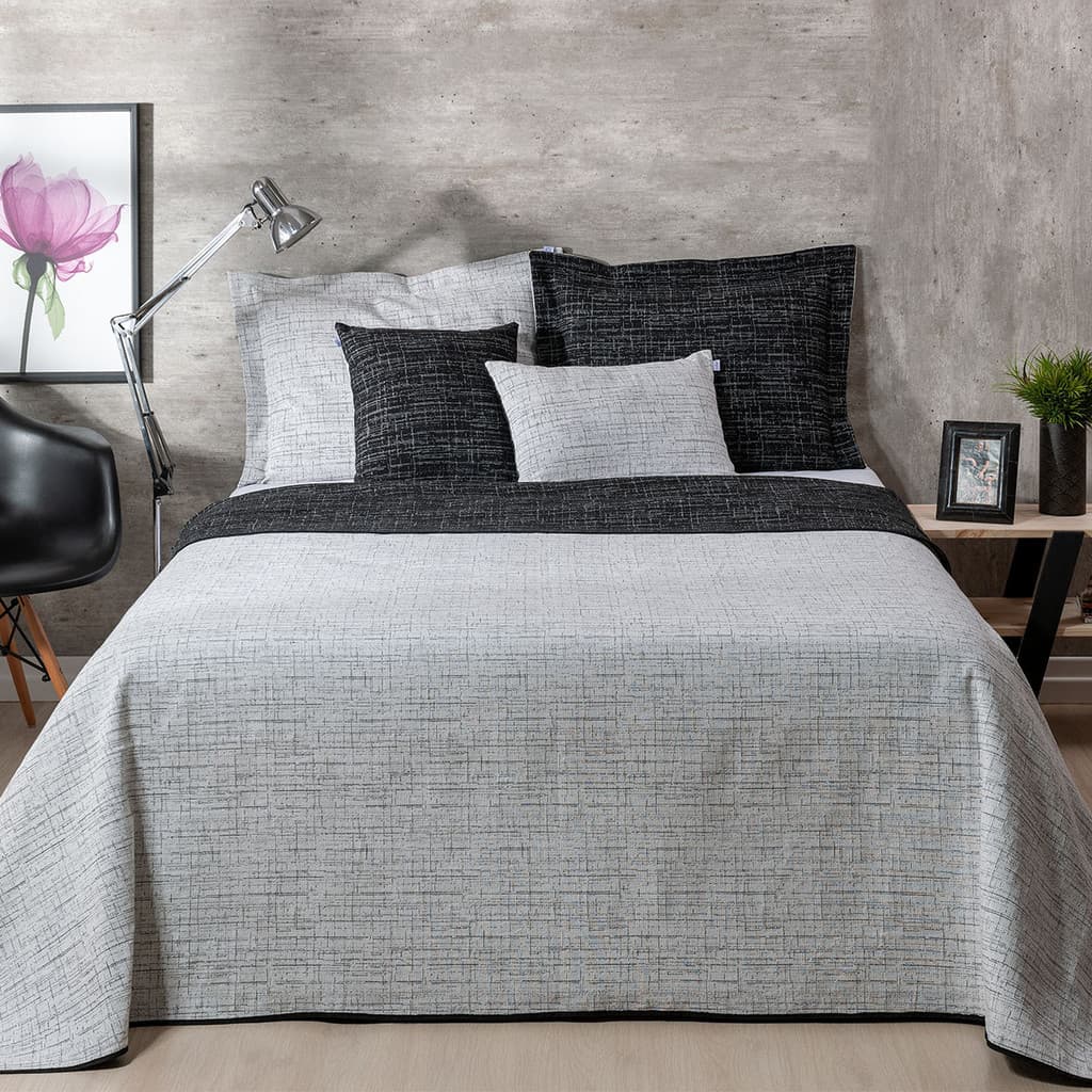 Kit Cobre Leito  5 Peças Queen Dupla Face Jacquard Dual Dupla Face