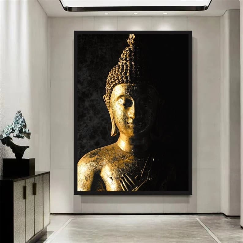 Quadro Decorativo GRANDE Alta Resolução Para Sala Quarto Escritório Quadro Buda