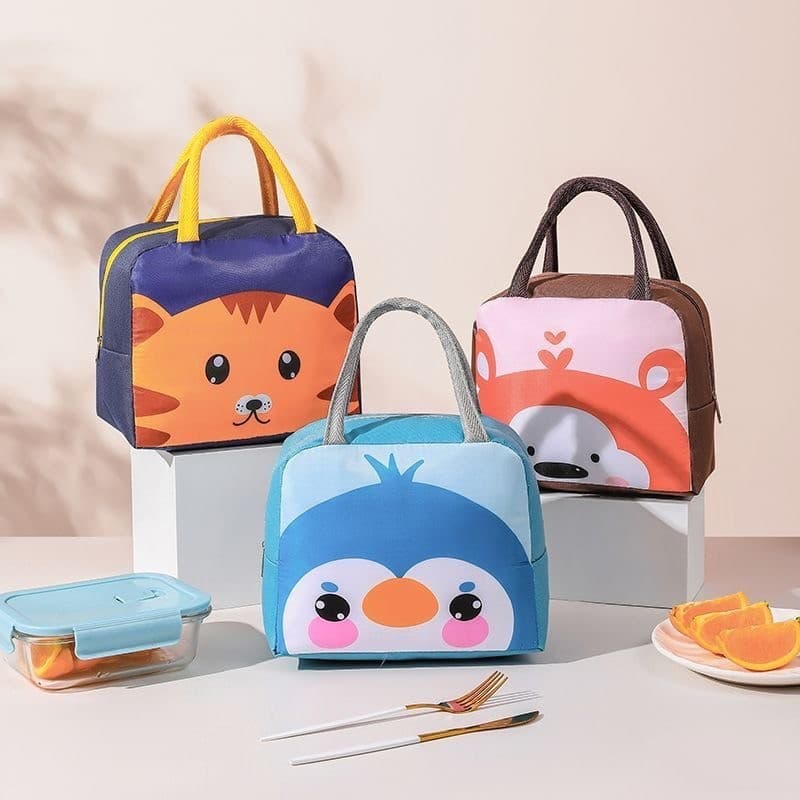 Lancheira Isolada Com Animais Bolsa Térmica Infantil  Suitable Para Crianças, Trabalho, Piqueniques