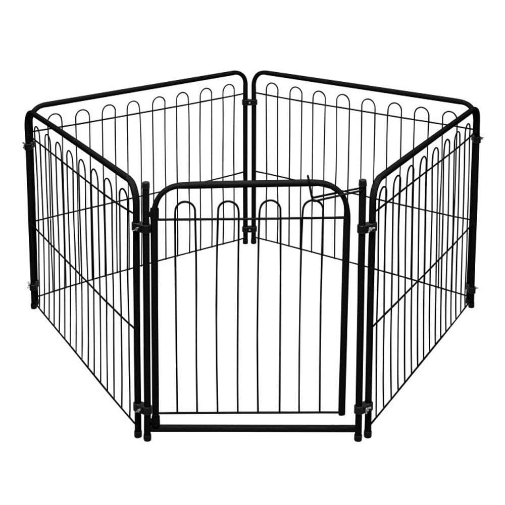 Kit Cercado Cachorro Pet 4 Módulos + Portão - 82x68Cm - 30.034.02 - Preto