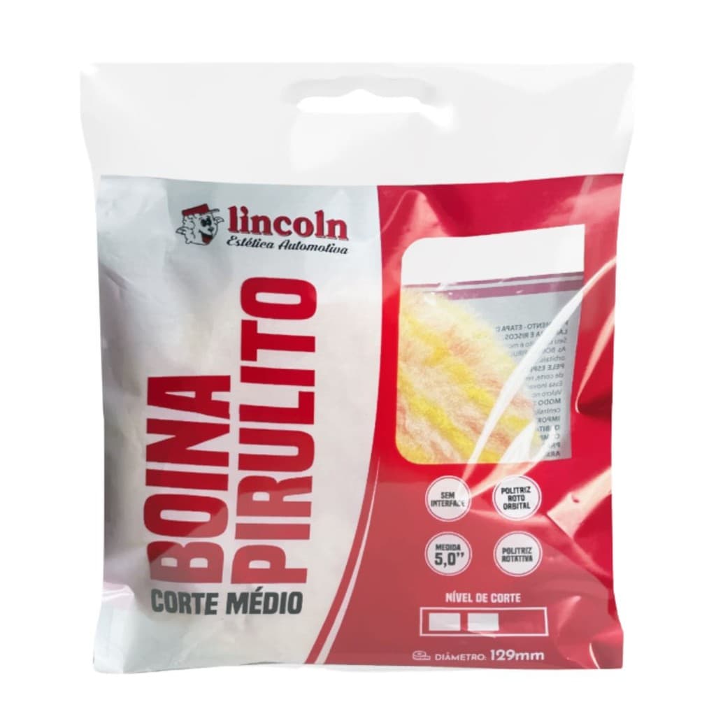 Boina Lã 5 Pirulito Corte Médio Mista Sem Interface Lincoln
