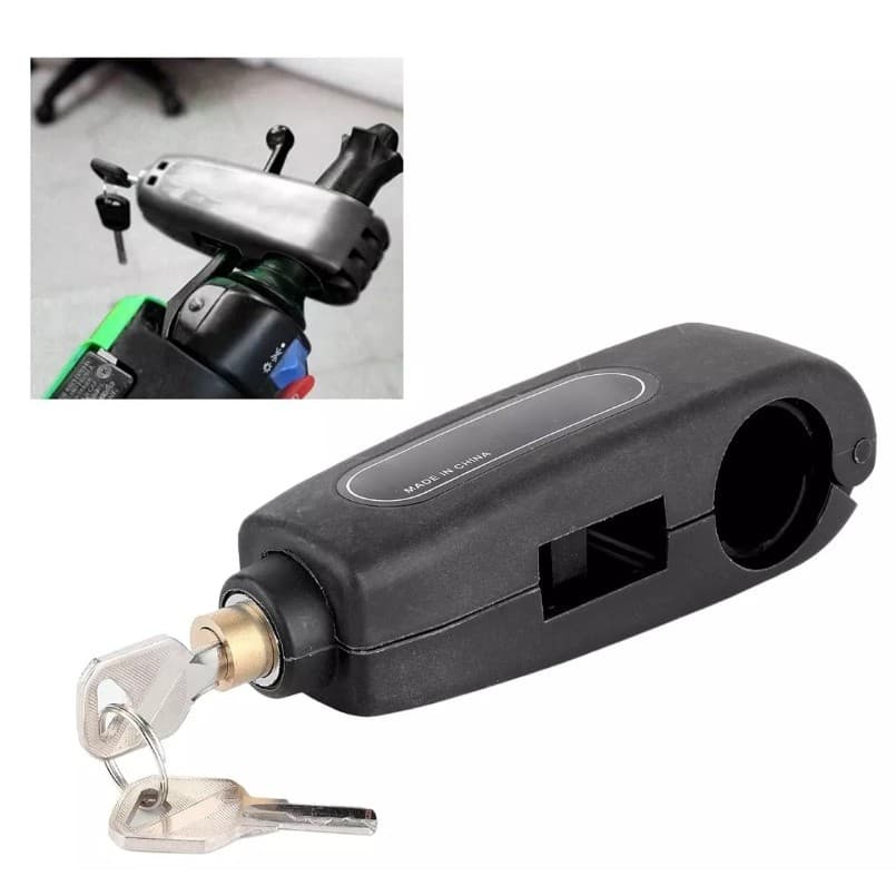 Trava Para Punho De Moto Manopla Freio Tranca Anti Furto