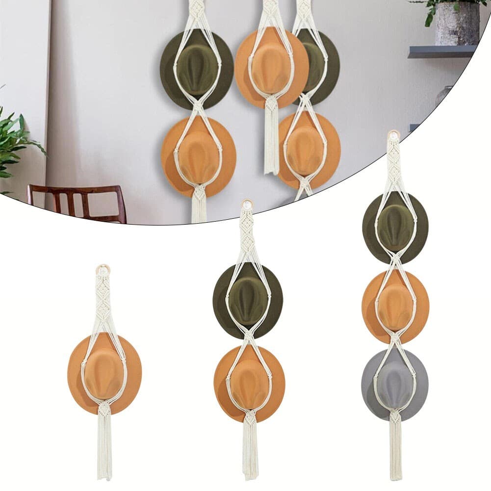 Organizador De Chapéus 1-3 Porta Macrame
