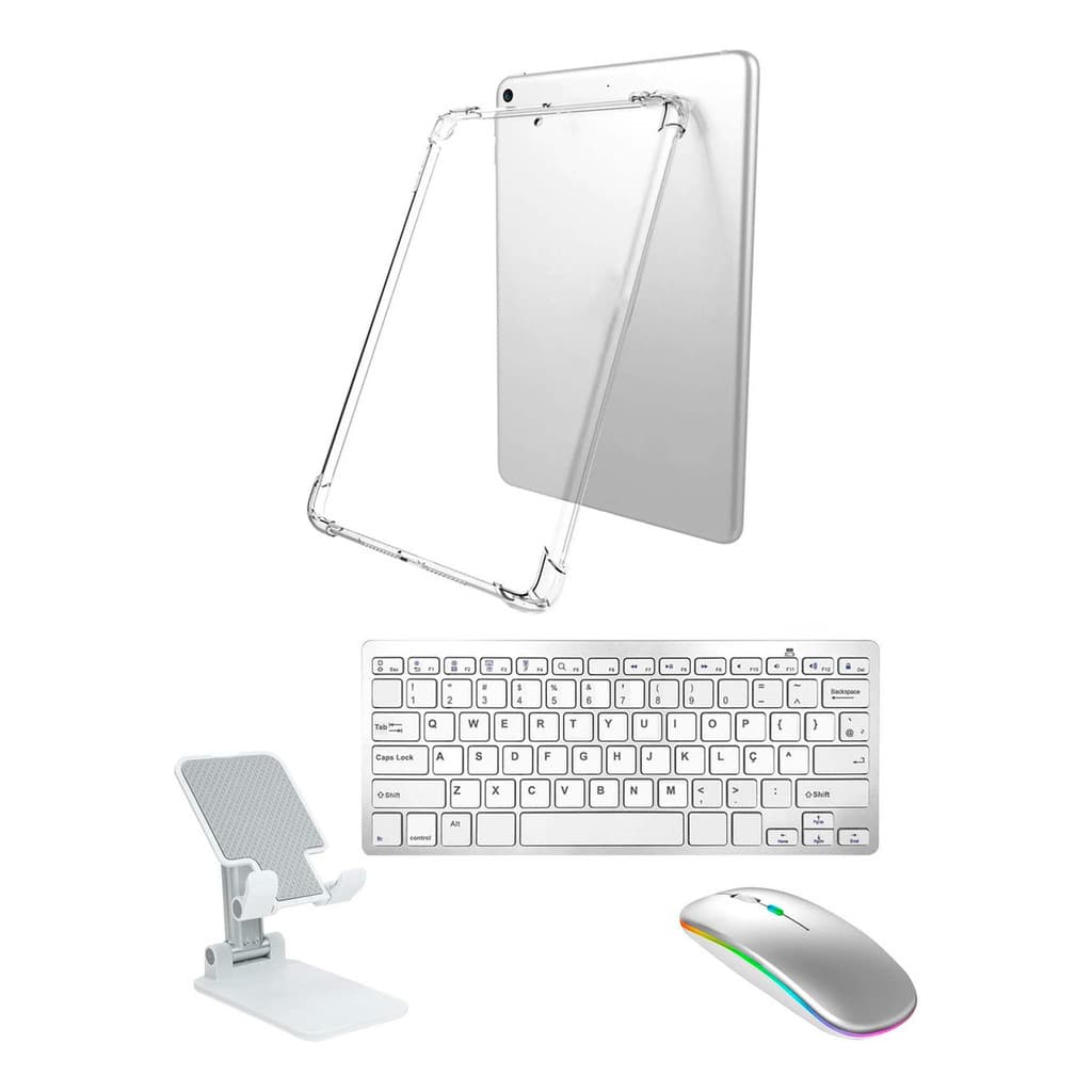 Teclado + Mouse Bluetooth + Suporte+ Capa Tpu Para iPad 10°