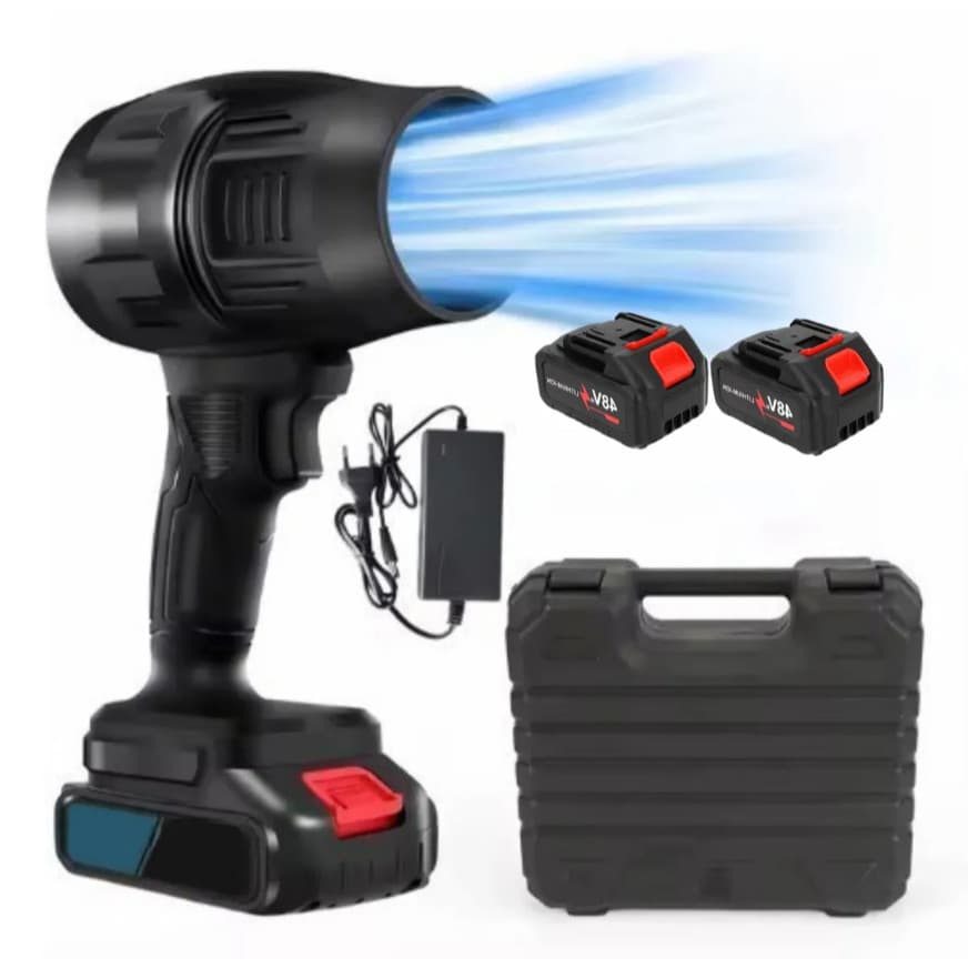 Soprador Elétrico a Bateria 48V – Portátil com Maleta e Kit Completo