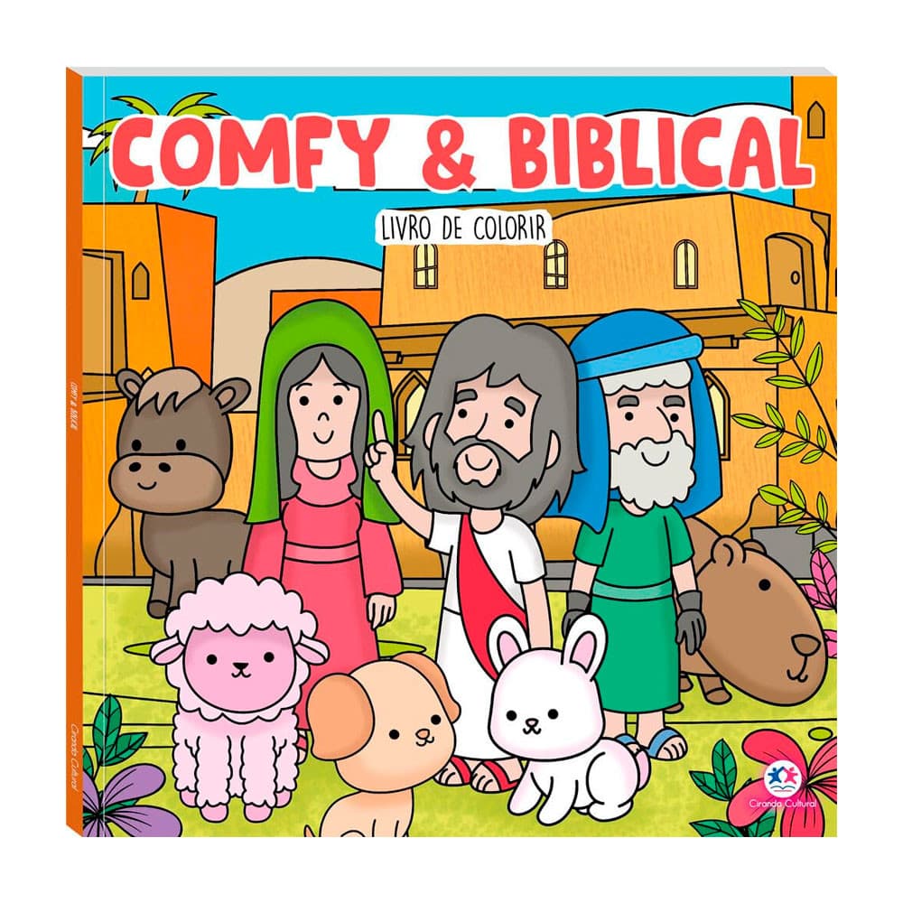 Livro de colorir cristão Comfy & Biblical