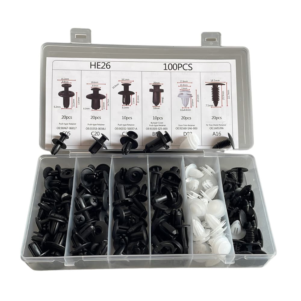 Kit 100 Presilha De Fixação Parachoque Parabarro ++-zapstoreshop++