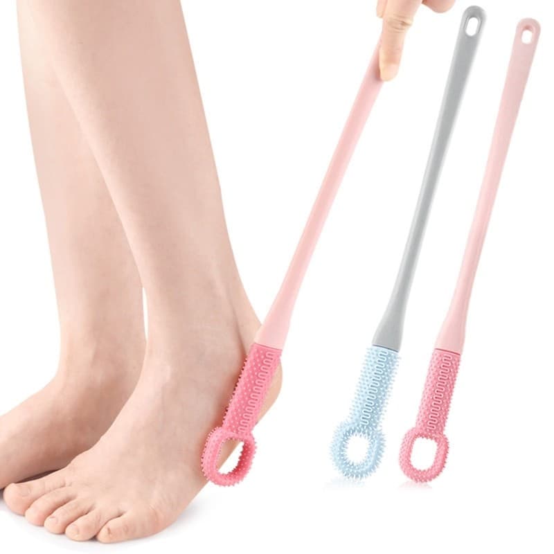 Escova Limpeza Palmas Dedo Do Pé Longo blg Chuveiro Silicone Flexível Para Manutenção Higiênica