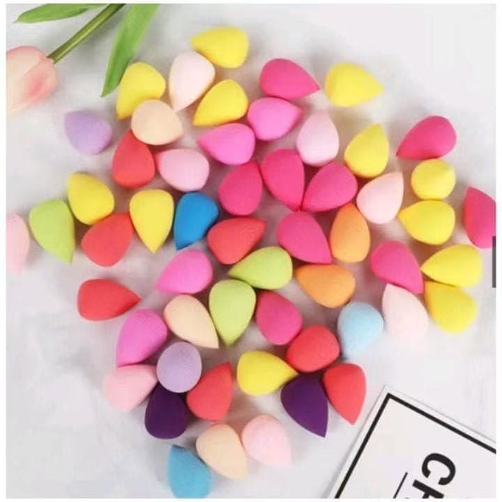 kit 4 Esponja de maquiagem mini gotas pacote beleza fundação buffer puff conjunto seco e molhado base corretivo