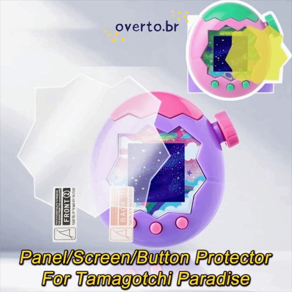 OVERTO 1/3 PCS Película Protetora De Tela , Capa Painel Anti-Riscos HD Macio , Para Tamagotchi Paradise