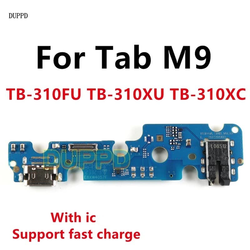 Conector De Doca De Carregador USB , Placa De Porta De Carregamento , Cabo Flexível Para Lenovo Tab M9 TB-310 310XC 310F