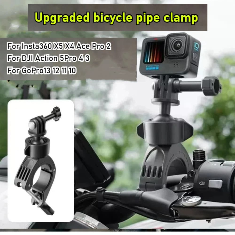 Suporte Para Guidão De Motocicleta De Bicicleta Insta360 X5 X4 Ace Pro 2/GoPro13 12/DJI Action 5Pro 4 3
