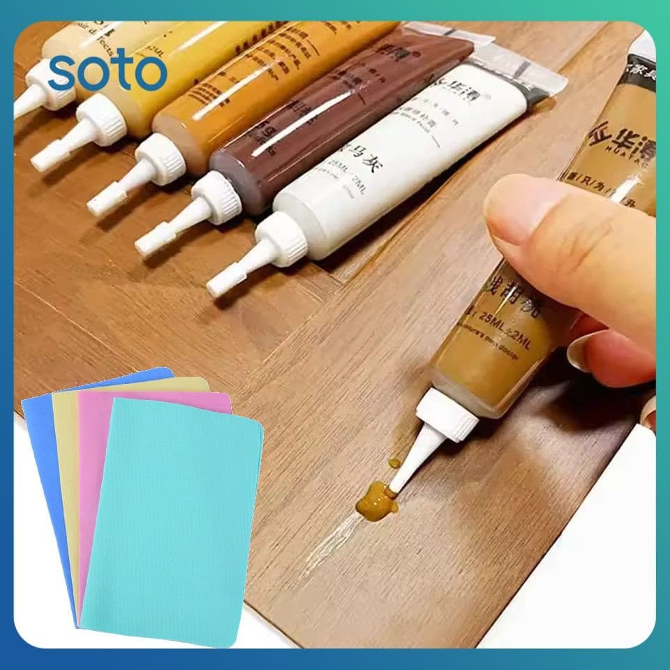 SOTO Agente Reparador De Arranhões Multiuso Para Móveis De Madeira/couro Multicolorido Reparos De Danos Tinta