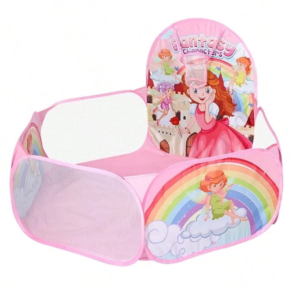 Piscina De Bolinhas Infantil com Cesto De Basquete Bolsinha