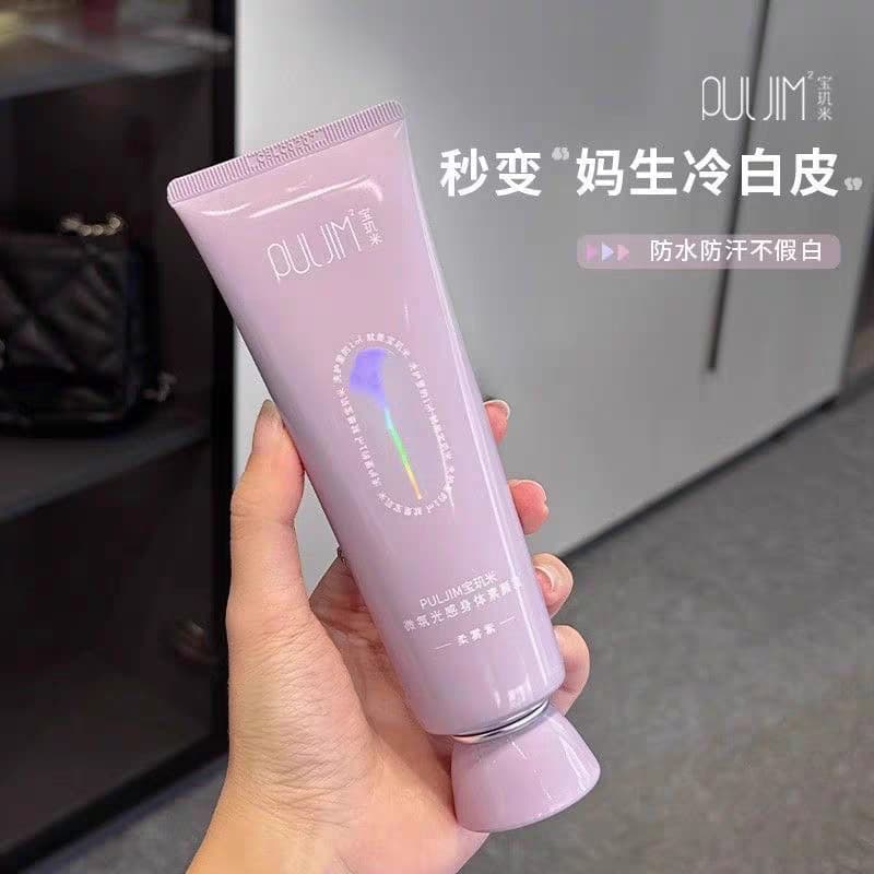 [Estoque pronto do produto genuíno] PULJIM Creme facial corporal para pele branca fria, brilho de corpo inteiro, sem cla