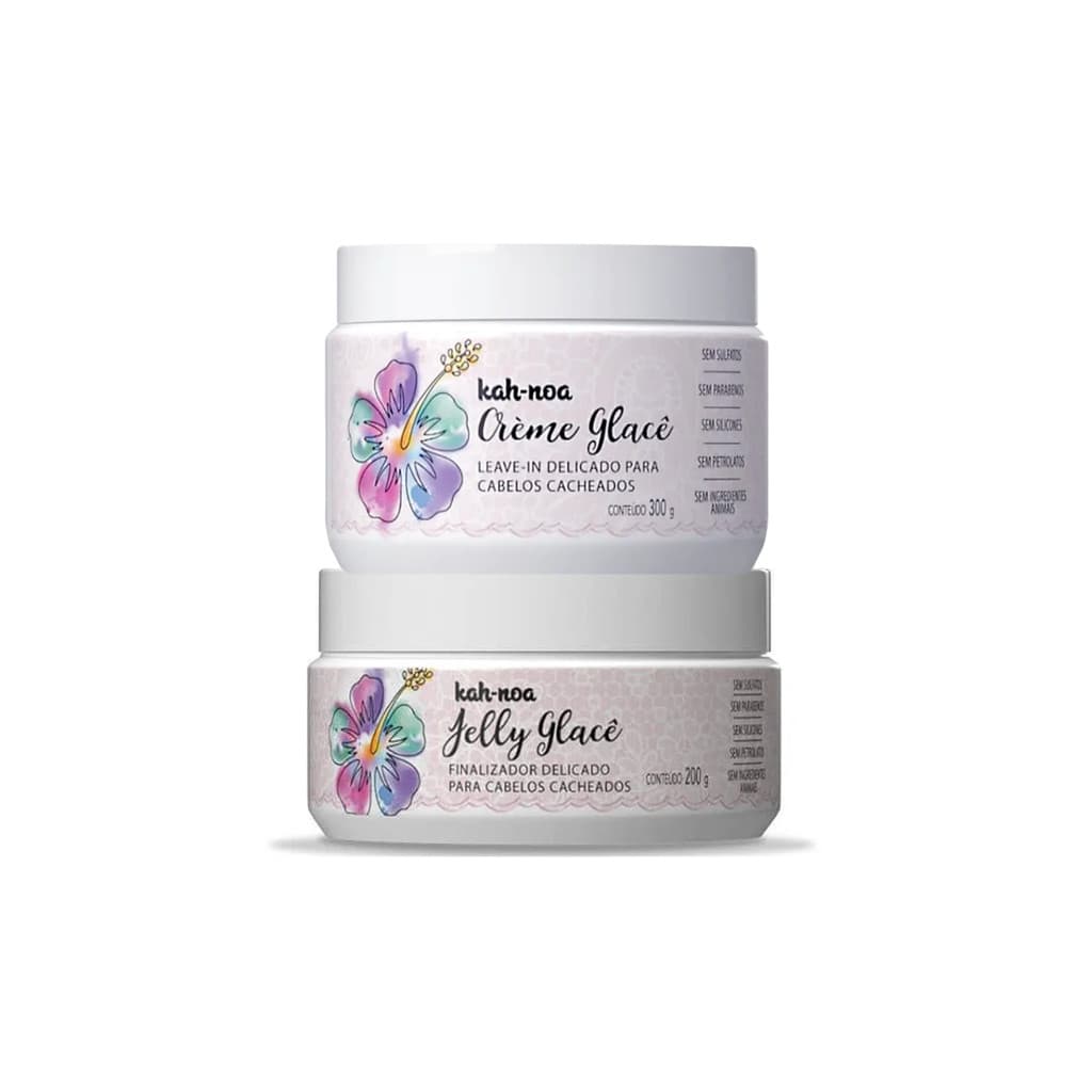 Kit Kah-Noa Finalizador Jelly Glace 200g e Leave-in Creme Glace 300g