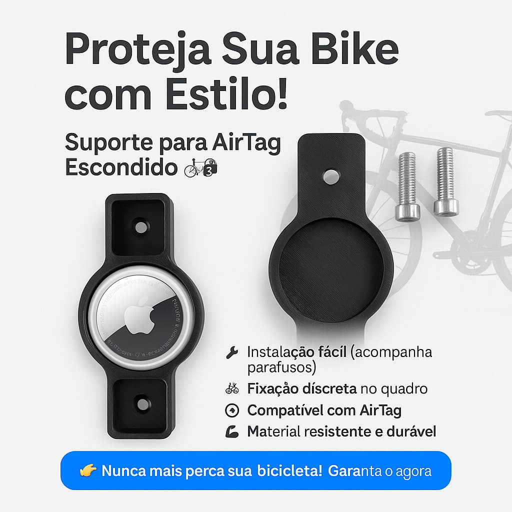 Suporte Para Rastreador Bicicleta Compatível Com Airtag