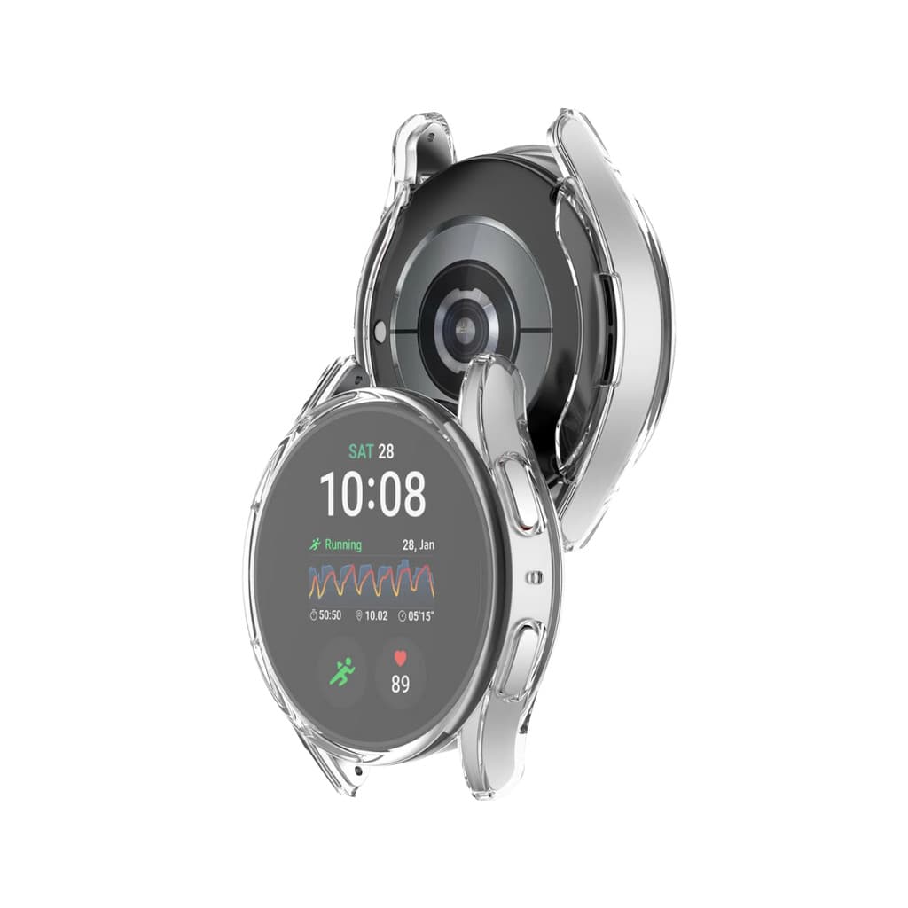 Capa com Película de Vidro Nerdcase para Galaxy Watch 5 Pro, 45mm, Transparente